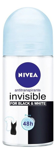 Desodorante Roll Nivea Black & White Pure Fragancia Aloe Vera