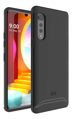 Funda Para LG Velvet 5g, Negro/resistente/delgada