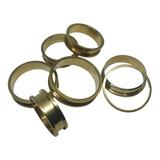  Par Alargador Piercing  Túnel Dourado Aço 20mm Ao 30mm