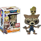 Funko Pop Rocket With Groot Marvel Collector Corps #211