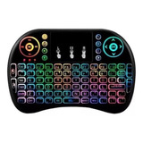 Mini Teclado Rgb Led Touch Wireless Cel. Pc Android Smart