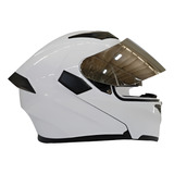 Casco Abatibl Half Certi Dot C/luz Tras Recarg Visor Espejo