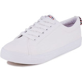 Nautica Calera 15 Tenis Blancos De Tela