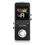 Pedal Afinador Guitarra Bass - True Bypass, Pantalla Color,