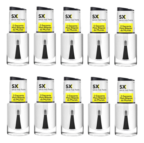 Kit Com 10 Unidades Sx Secante Ultra Rápido 9ml