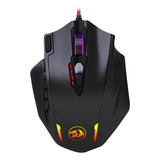 Mouse Para Juegos Redragon M908 Impact Mmo De 12400 Dpi Con