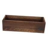 Caja De Flores De Madera Rústica, Florero Decorativo De S