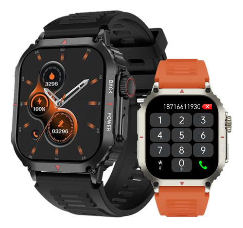 Militar Reloj Inteligente Para Hombre Gps Smartwatch Llamada