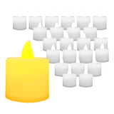 Velas Velitas X 24 Led Blanca Calida Pila Incluida Decoracio