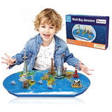 World Map Kids 3d Puzzle - Juguete De Mapa Interactivo Diver