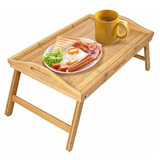 Greenco Mesa De Desayuno De Bamb Plegable, Escritorio Para