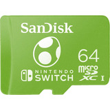 Sandisk Memoria Micro Sd 64gb 4k Nintendo Switch Oficial