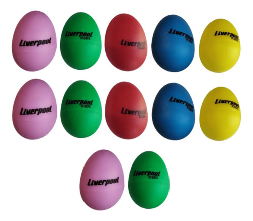 Ganza Egg Shaker Colorido Infantil Liverpool 12 Unidades