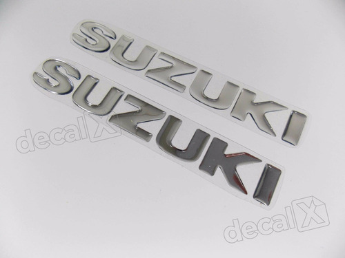 Emblema Resinado Tanque Suzuki Cromado Foto 5