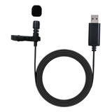 Mini Usb Lavalier Solapa Micrófono Clip En Micrófono De