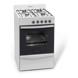 Cocina Blanca 56cm Horno Con Visor Válvula Seguridad Longvie