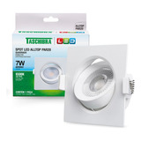 Spot Led De Embutir Quadrado Móvel Alltop Par20 7w Taschibra