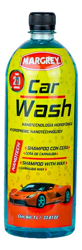 Shampoo Para Auto Con Cera Espumoso Car Wash 1lt Margrey