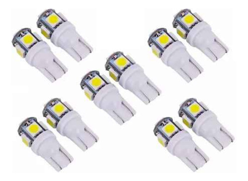 10 Unidades Led T10 5,5w C/u. 5050 Maxpower 24v 6000k