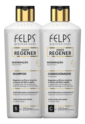 Felps Kit Shampoo + Condicionador Inner Regener Regeneração 