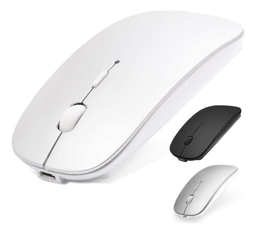 Mouse Inalámbrico Usb/bluetooth Recargable Para Mac/iPad/pc