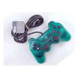 Control Play Station 1 Verde Transparente Original Ps1 