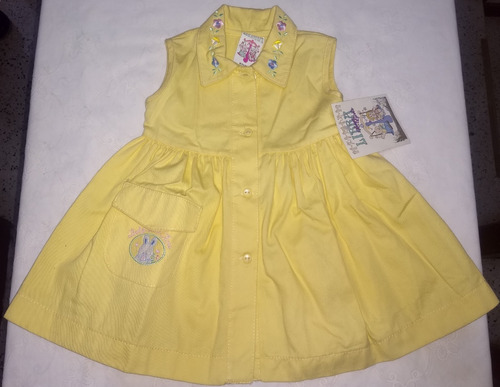 Vestido En Dril Para Niña