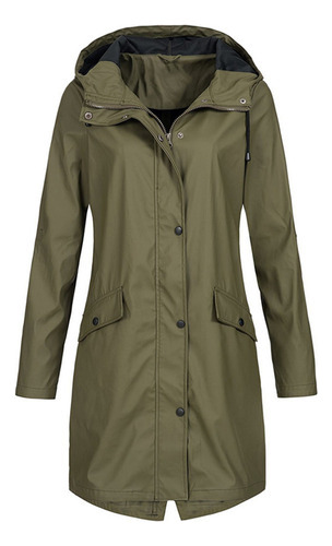 Chaqueta Impermeable For Mujer, Talla Grande, Talla Grande,