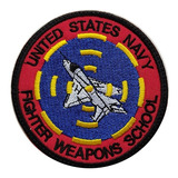 Parche Bordado Escuela Top Gun, Fighter Weapons School, Navy