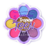 Paleta Tropical Teen - Sombras + Glitter - 8 + 1 Unidades