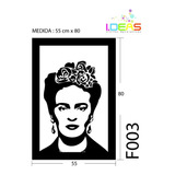 Vinilo Decorativo Sticker De Pared Frida Kahalo 55x80cm