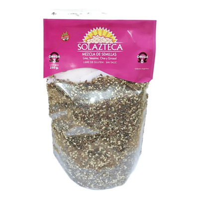 Mezcla De 4 Semillas Sol Azteca S/tacc Lino Sesamo Chia Giraso