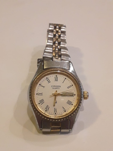 Reloj Citizen Quartz Dama Gn-4w-s Acero -  Antiguo 35 Años 