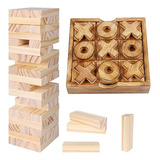 Glintoper Juego De Bloques De Torre Tic Tac Toe Y