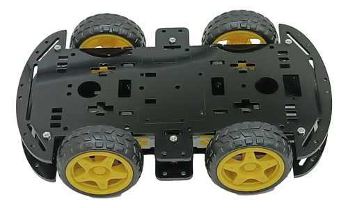 Kit Chassi Duplo 4wd Rodas Robótica Carro Robô Para Arduino