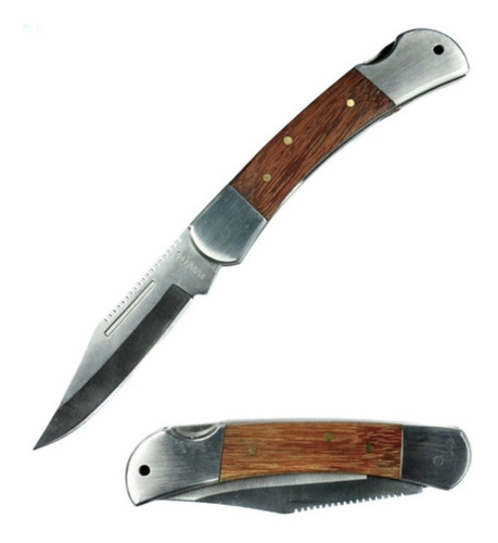 Corvo Cuchillo Cortapluma + Seguro, Madera Grande 21cms #3