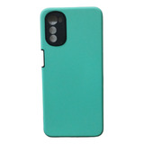 Funda Silicona Cubre Camara Para Motorola Moto E32 + Vidrio