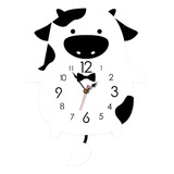 Reloj De Pared Para Niños, Diseño De Animales Mudos, Con For