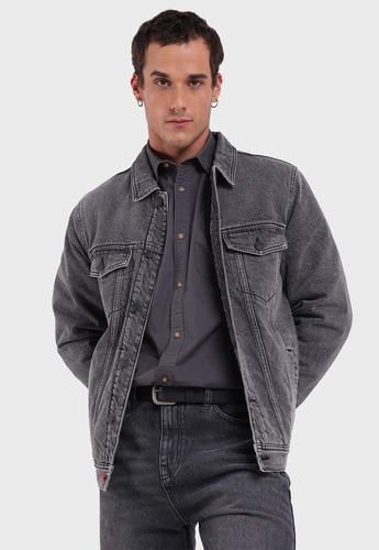 Chaqueta Denim Con Sherpa Hombre Soviet Sjkh702ne