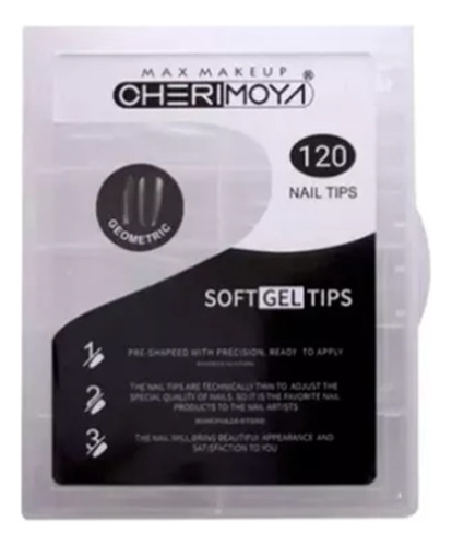 Tips Para Soft Gel Cherimoya Modelo Geométrico Cristal 120u.
