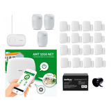 Kit Alarme Intelbras Amt 1016 Com App 19 Sensores Sem Fio