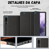 Capa Smartcase Auto Sleep Slot Caneta Para Galaxy Tab S7 Fe