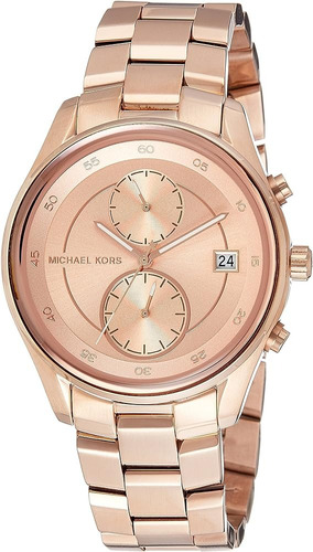 Reloj Michael Kors Runway Multifunción Oro Rosa Mujer