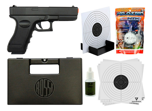 Arma Glock Full Metal Vigor Spring V20 + Combo Acessórios