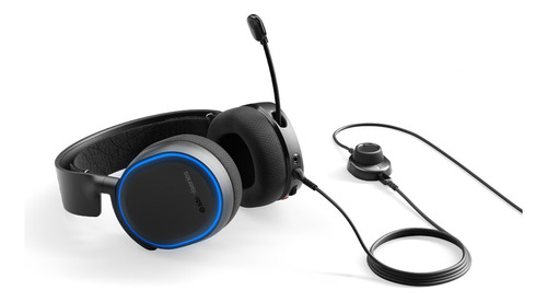 Auriculares Pc Gamer Steelseries Arctis 5 Negro Con Luz Rgb