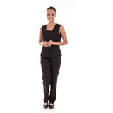 Uniforme Social Two Way Com Elastano Colete Com Calça 2 Unid