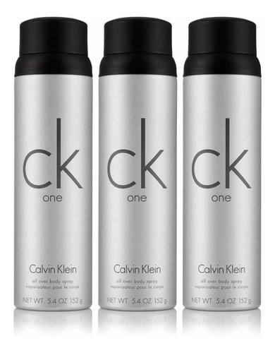 Spray Corporal Calvin Klein Ck One 152g 3pk