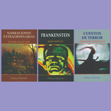 Poe Lovecraft Shelley Lote X 3 Libros Frankenstein Terror