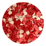 Confeti Comestible Corazones Rojo Rosa Y Blanco Sprinkles