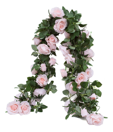 3 Guirnaldas Enredaderas De Flores De Rosas Artificiales - P